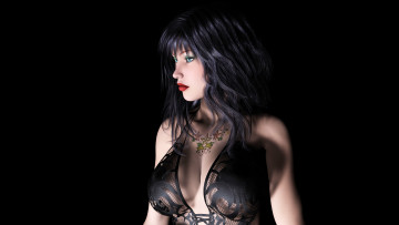 Картинка 3д графика people люди девушка взгляд