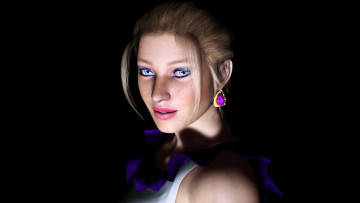 Картинка 3д графика people люди девушка взгляд