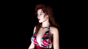 Картинка 3д графика people люди прическа взгляд