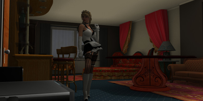 Обои картинки фото 3д, графика, people, люди, девушка, комната