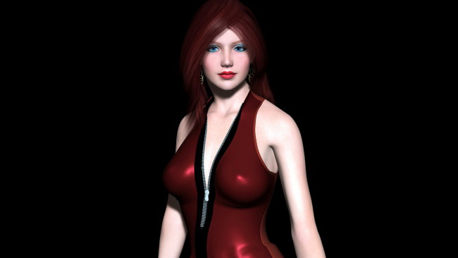 Обои картинки фото 3д, графика, people, люди, взгляд, девушка