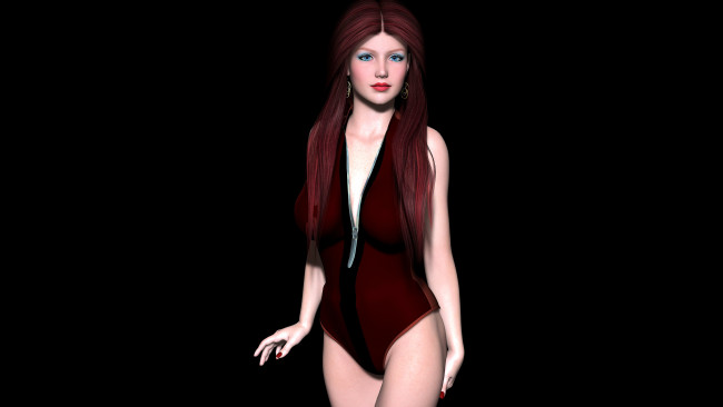 Обои картинки фото 3д, графика, people, люди, взгляд, девушка