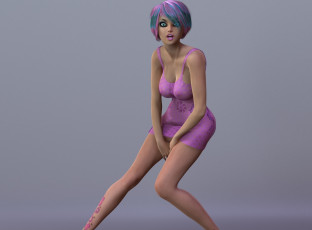 Картинка 3д+графика люди+ people фон взгляд девушка