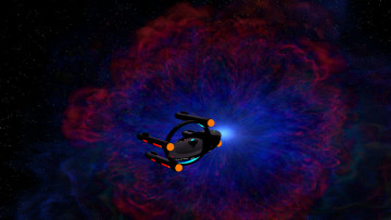 Картинка космос арт взрыв вселенная космический корабль звезды