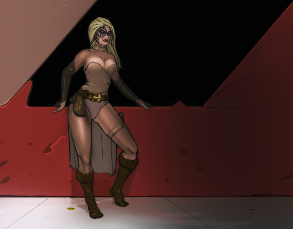 Обои картинки фото рисованные, люди, девушка, взгляд