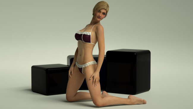 Обои картинки фото 3д графика, люди , people, фон, девушка, взгляд, кресло