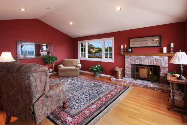 Обои картинки фото интерьер, гостиная, цветы, мебель, оформление, дизайн