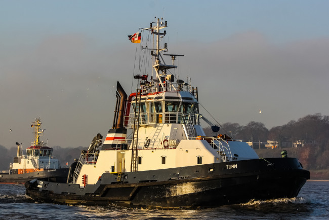 Обои картинки фото turm, корабли, баркасы ,  буксиры, буксир