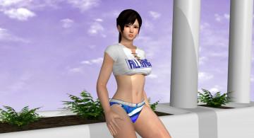 Картинка 3д+графика люди+ people взгляд девушка фон