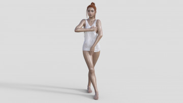 Картинка 3д+графика люди+ people фон взгляд девушка