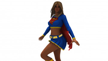 Картинка 3д+графика люди+ people фон взгляд супермен девушка