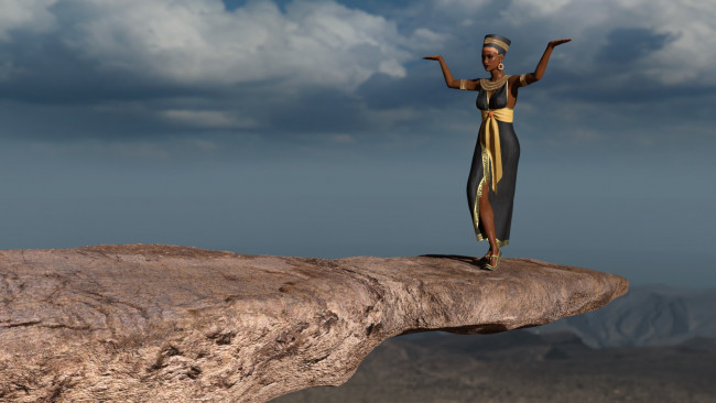 Обои картинки фото 3д графика, фантазия , fantasy, фон, взгляд, девушка