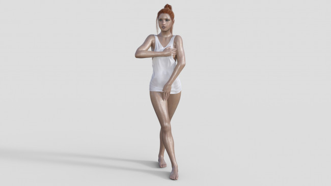 Обои картинки фото 3д графика, люди , people, фон, взгляд, девушка