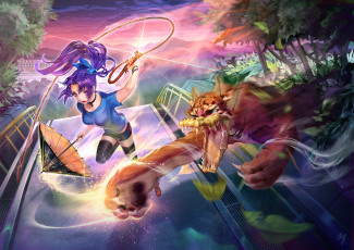 Картинка аниме животные +существа original