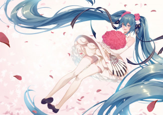 Картинка аниме vocaloid девушка