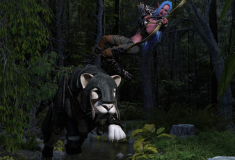 Картинка 3д+графика эльфы+ elves фон взгляд эльфийка