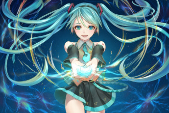 Картинка аниме vocaloid hatsune miku