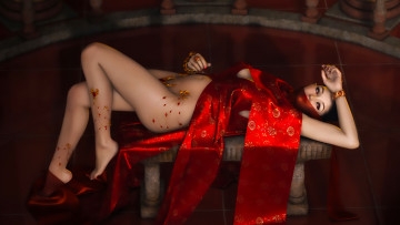 Картинка 3д+графика люди+ people девушка фон взгляд