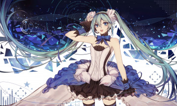 Картинка аниме vocaloid девушка