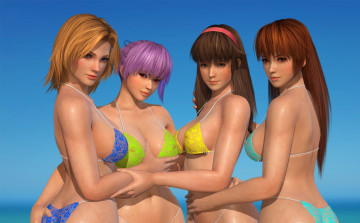 Картинка 3д+графика люди+ people девушки взгляд фон