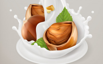 Картинка векторная+графика еда+ food графика молоко фон