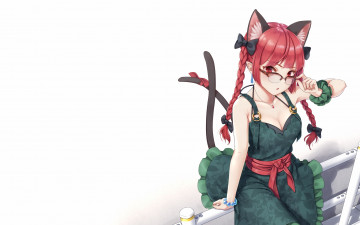 Картинка аниме touhou эльфийка фон колдунья взгляд