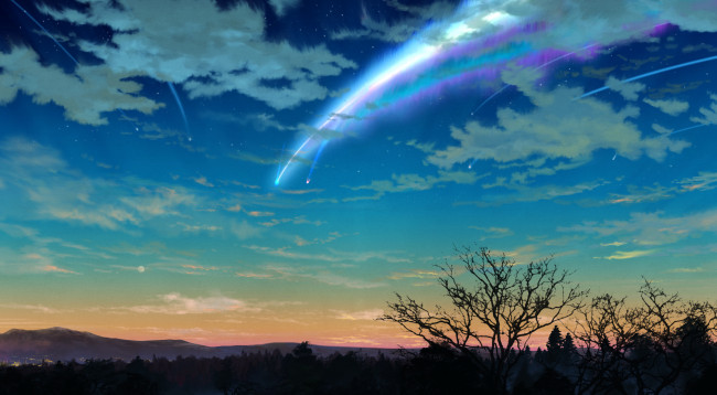 Обои картинки фото аниме, kimi no na wa, kimi, no, na, wa
