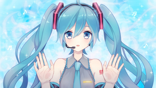 Обои картинки фото аниме, vocaloid, hatsune, miku