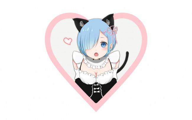 Обои картинки фото аниме, re,  zero kara hajimeru isekai seikatsu, фон, взгляд, девушка