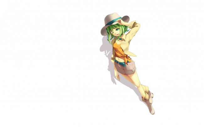 Обои картинки фото аниме, unknown,  другое, шорты, шляпа, сапоги, девочка