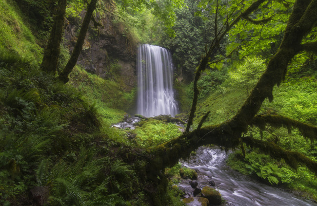 Обои картинки фото природа, водопады, простор