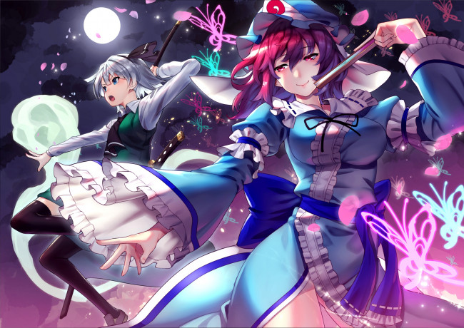 Обои картинки фото аниме, touhou
