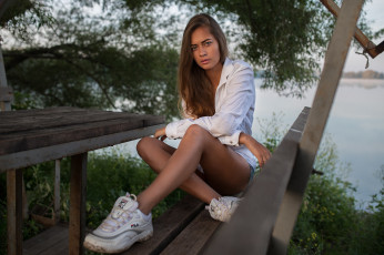 Картинка девушка девушки -unsort+ брюнетки темноволосые модель ольга шевцова