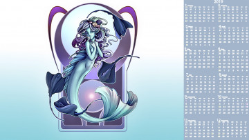 Картинка календари фэнтези русалка