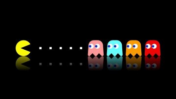 Картинка видео+игры pac-man пакмен существа