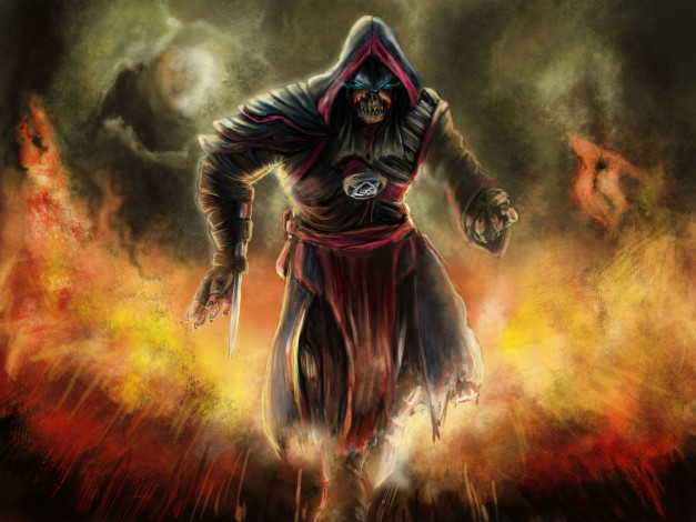 Обои картинки фото видео игры, assassin`s creed, кинжал, фон, мужчина