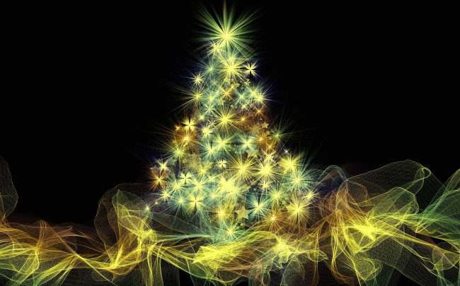 Обои картинки фото праздничные, 3д графика , новый год, елка