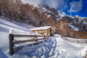 Картинка природа зима простор