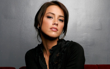 обоя девушки, amber heard, актриса, шатенка, лицо, блузка
