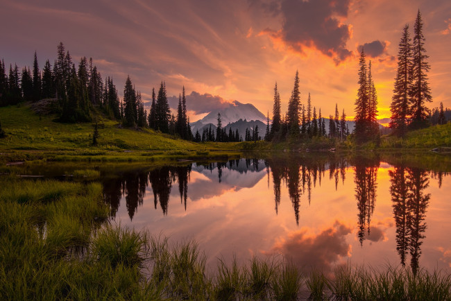 Обои картинки фото природа, восходы, закаты, простор