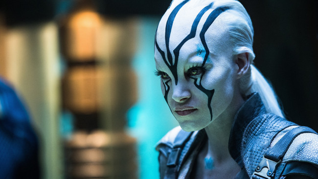 Обои картинки фото star trek beyond, кино фильмы, star, trek, beyond, джейла, роль, sofia, boutella, кино, фантастика, персонаж, сериал, инопланетянка, серия