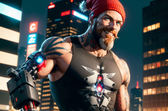 Картинка фэнтези роботы +киборги +механизмы нейросети графика нейроарт ai art нейронные сети рисунки ней