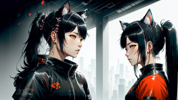 Картинка аниме животные +существа нейросети графика нейроарт ai art нейронные сети рисунки нейро искусство