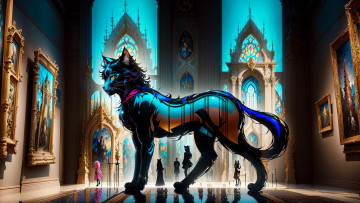 Картинка аниме животные +существа нейросети графика нейроарт ai art нейронные сети рисунки нейро искусство