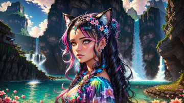 Картинка аниме животные +существа нейросети графика нейроарт ai art нейронные сети рисунки нейро искусство