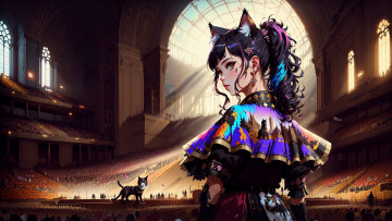 Картинка аниме животные +существа нейросети графика нейроарт ai art нейронные сети рисунки нейро искусство