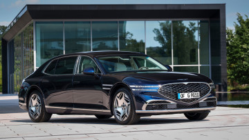 обоя genesis g90 long wheelbase 2023, автомобили, genesis, g90, long, wheelbase, длинная, колесная, база