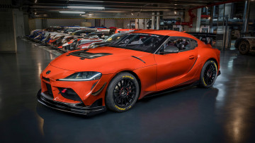 Картинка toyota+gr+supra+gt4+100+edition+2023 автомобили toyota gr supra gt4 100 edition 2023 оранжевый спортивная тойота