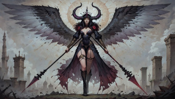 обоя фэнтези, демоны, нейросети, графика, нейроарт, ai, art, нейронные, сети, рисунки, нейро, искусство, нейрографика, graphics, neuroart, neural, networks, drawings, neuro, neurography