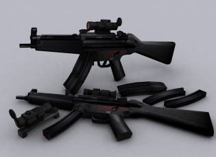 обоя mp, оружие, 3d